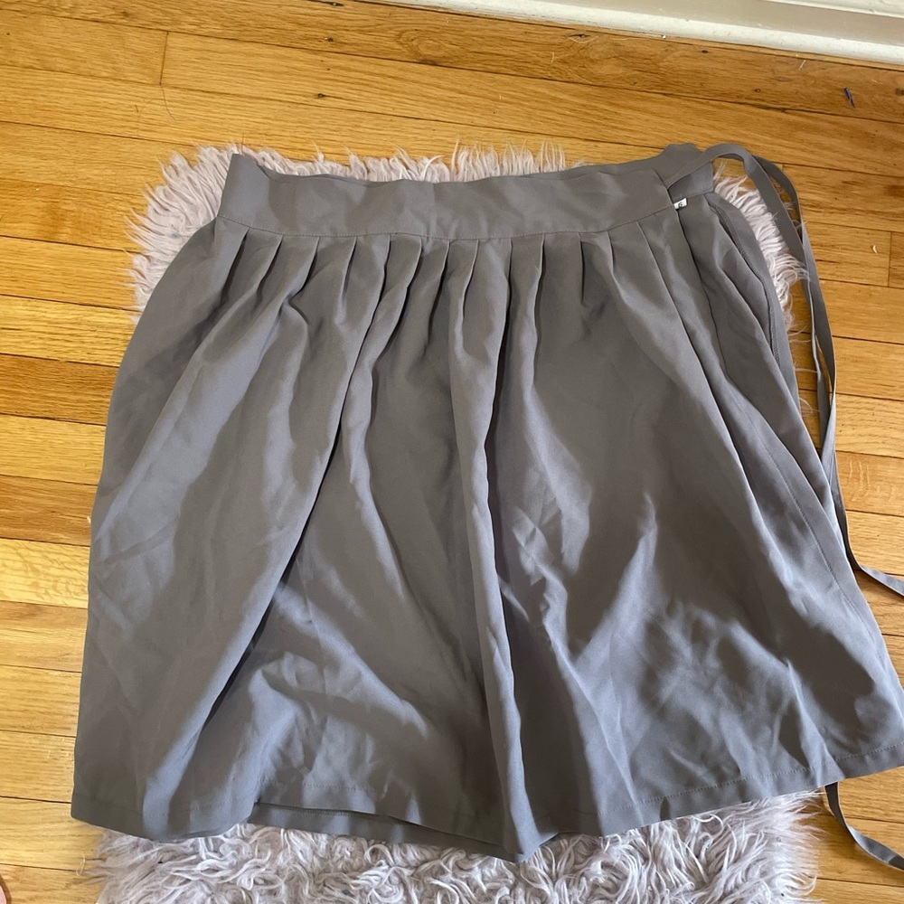 Gray wrap skirt never worn